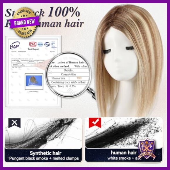 Real Human Hair Topper 7x7 Large Base No Bangs for Thinning Hair main image 6